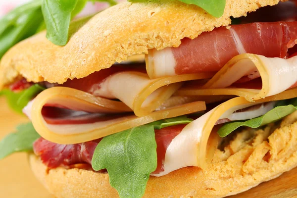 Prosciutto sandwich — Stock Photo, Image