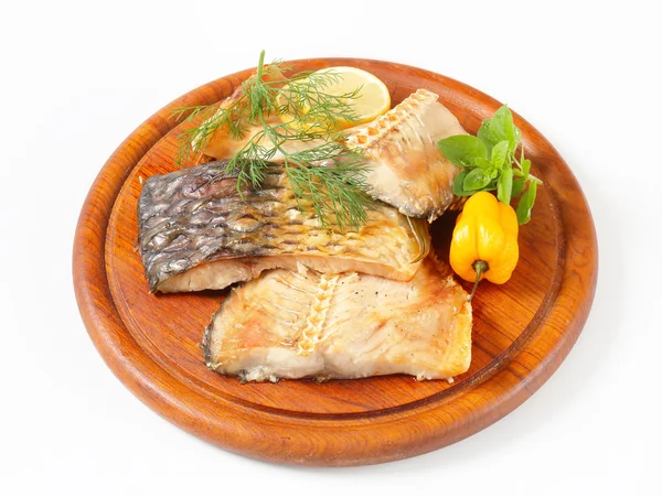 Oven-roasted carp fillets — Stock Photo, Image