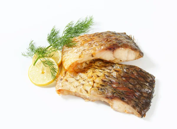 Oven roasted carp fillet — Stock Photo, Image