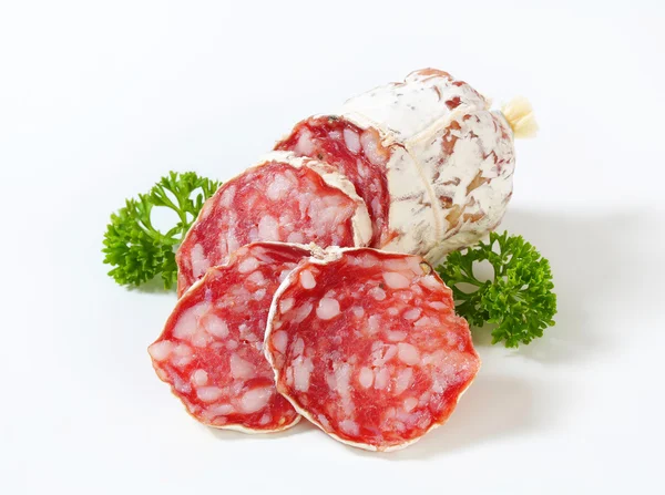 French dry sausage — Stock Photo, Image