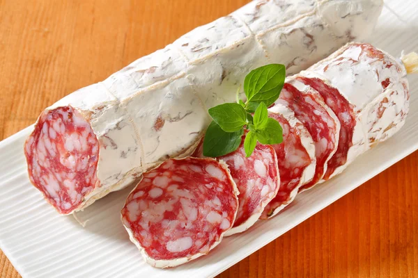 French dry sausage — Stock Photo, Image