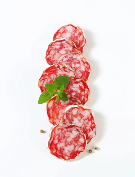 French dry sausage — Stock Photo, Image