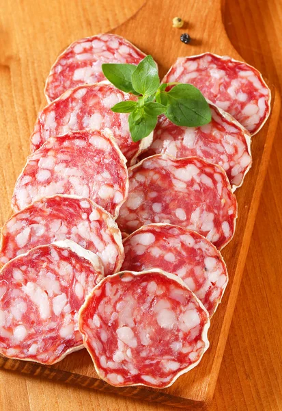 French dry sausage — Stock Photo, Image