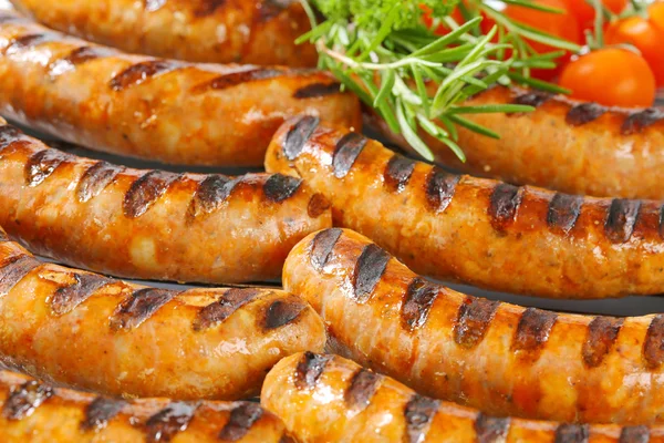 Grilled bratwursts — Stock Photo, Image