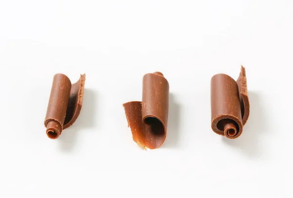 Chocolade krullen — Stockfoto