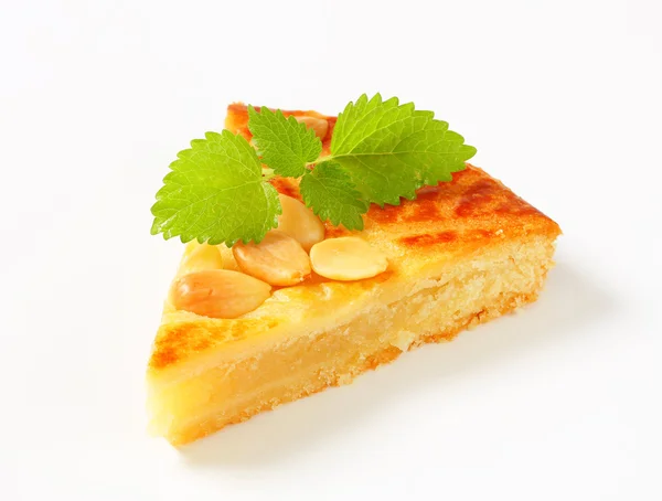 Mandlové máslo dort — Stock fotografie