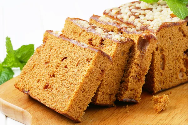 Pan de jengibre en rodajas — Foto de Stock