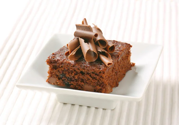 Chocolate Chip Brownie — Stock Photo, Image