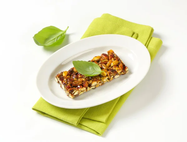 Pistachio nut bar — Stock Photo, Image