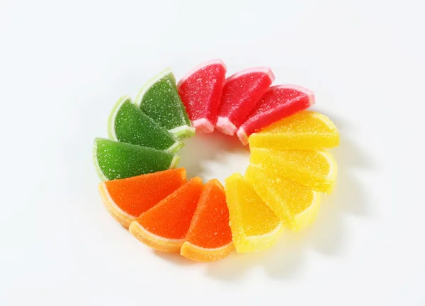 Sugar coated jelly candy — Stock Photo, Image