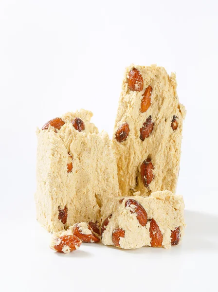 Halva with almonds — Stock Photo, Image