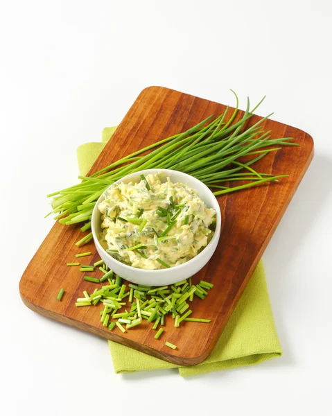 Chive butter — Stock Photo, Image