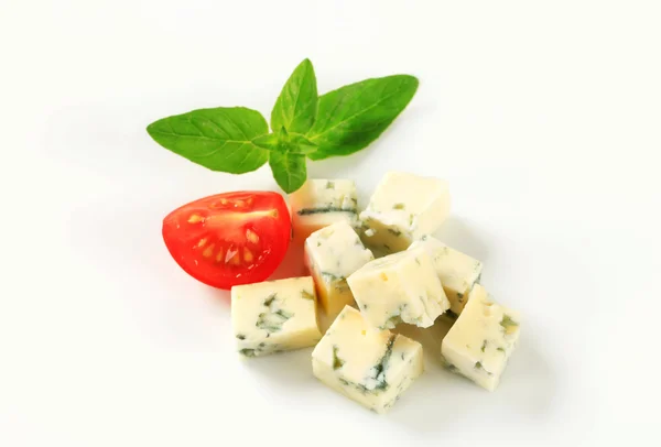 Diced blue cheese — Stock Photo, Image