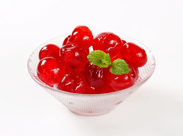 Red Glace Cherries — Stock Photo, Image