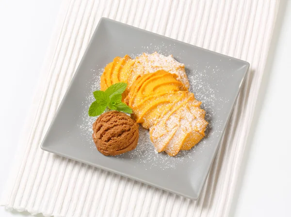 Vanilie Spritz cookie-uri cu inghetata — Fotografie, imagine de stoc