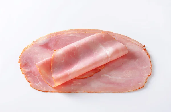 Baked ham slices — Stock Photo, Image