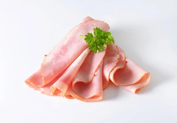 Baked ham slices — Stock Photo, Image