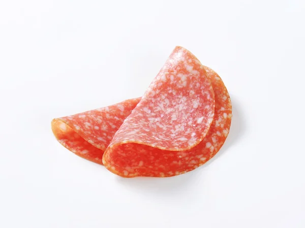 Fette di salame — Foto Stock