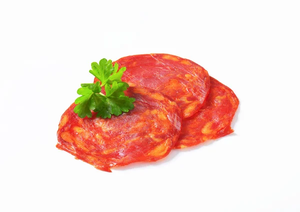 Iberische chorizo — Stockfoto