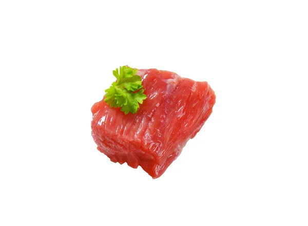 Raw beef chunk — Stock Photo, Image