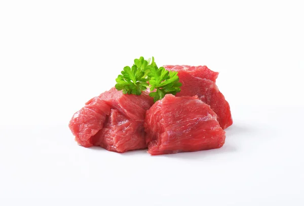 Diced beef — Stock Photo, Image