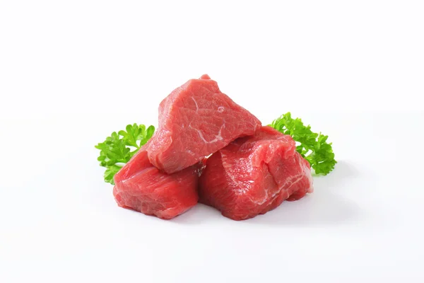 Diced beef — Stock Photo, Image