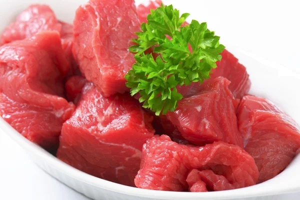 Diced beef — Stock Photo, Image