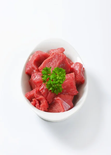 Diced beef — Stock Photo, Image