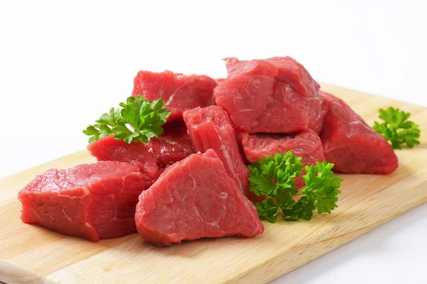 Diced beef — Stock Photo, Image