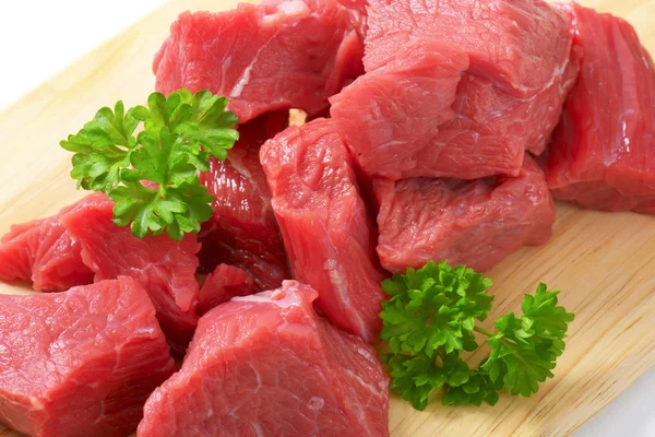 Diced beef — Stock Photo, Image