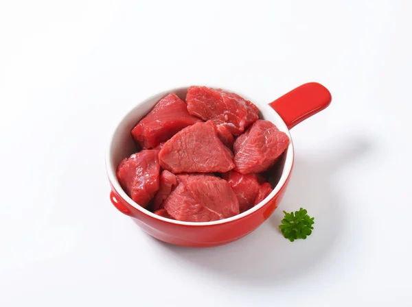 Diced beef — Stock Photo, Image