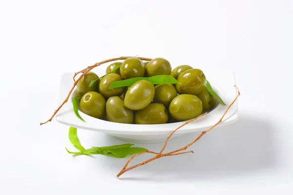 Fresh Green Olives — Stock Photo, Image