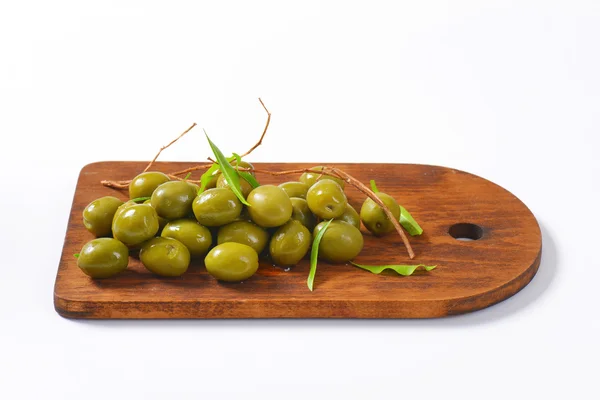 Aceitunas verdes frescas — Foto de Stock