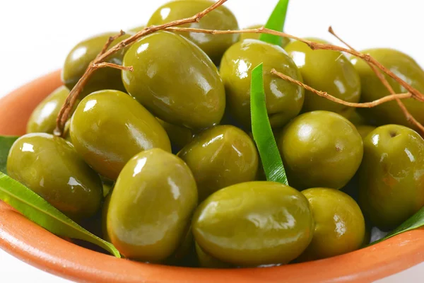 Fresh Green Olives — Stock Photo, Image