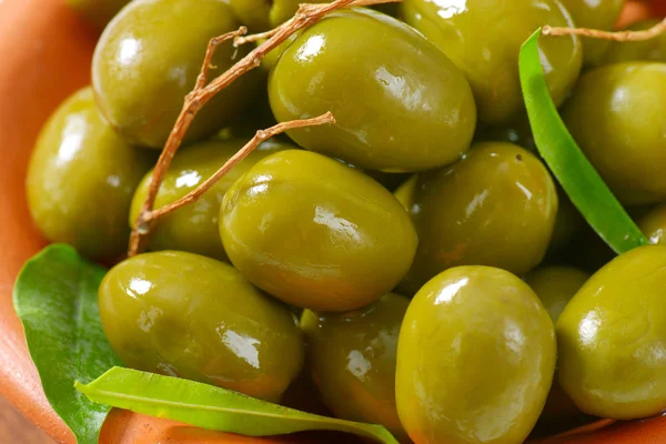 Fresh Green Olives — Stock Photo, Image