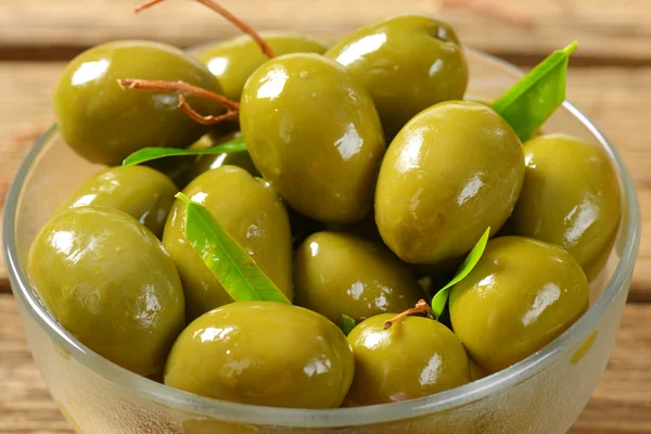 Fresh Green Olives — Stock Photo, Image