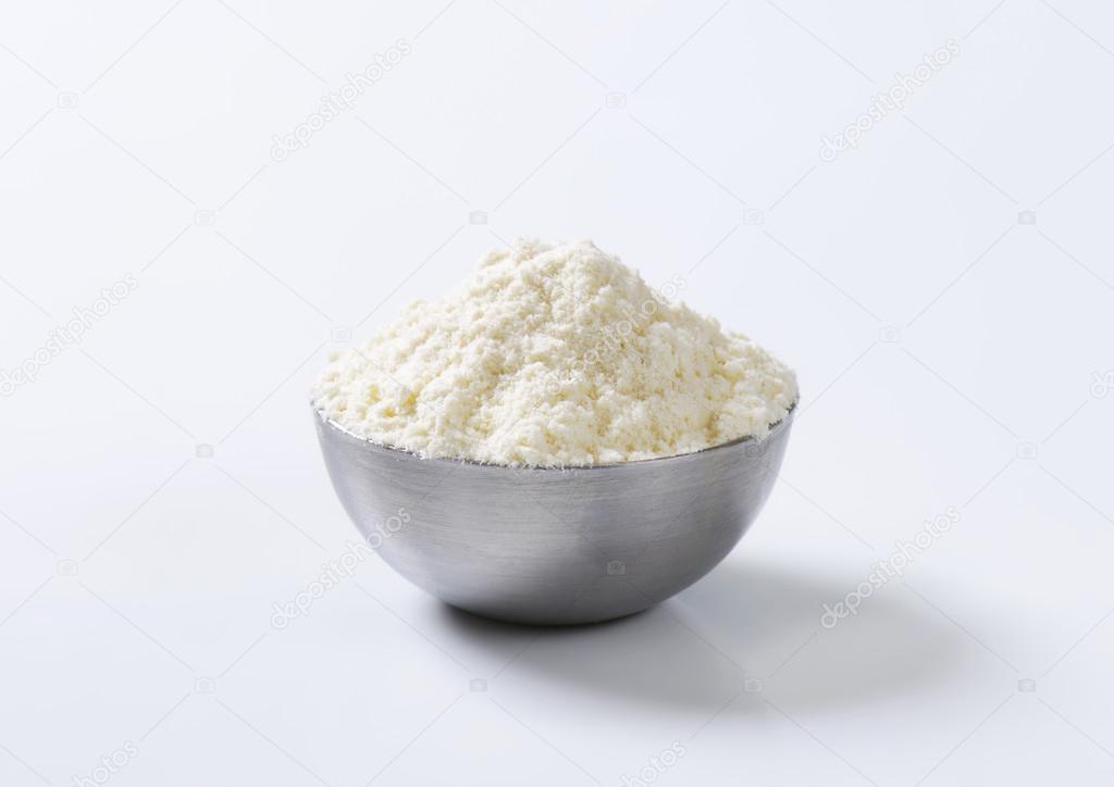 Bowl of wheat flour