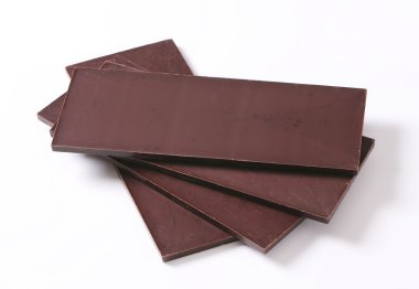 Dark chocolate bars clipart