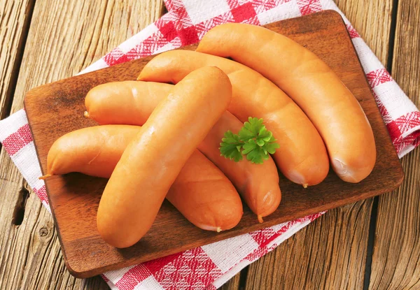 Lean smoked sausages — Stock Photo, Image