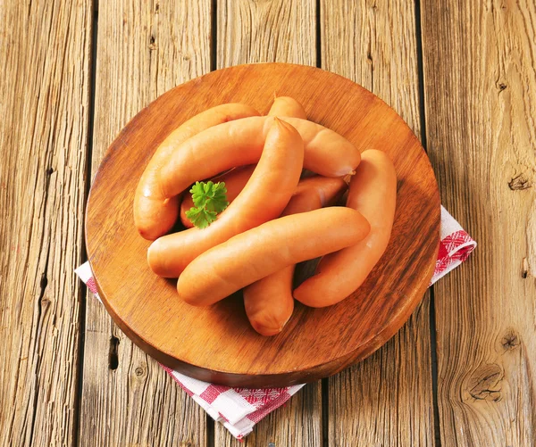 Lean smoked sausages — Stock Photo, Image