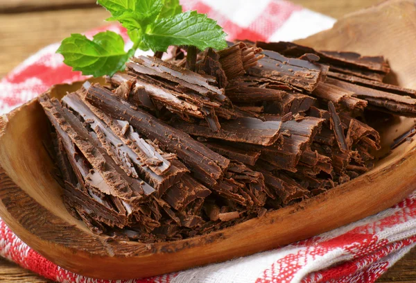 Trucioli di cioccolato — Foto Stock