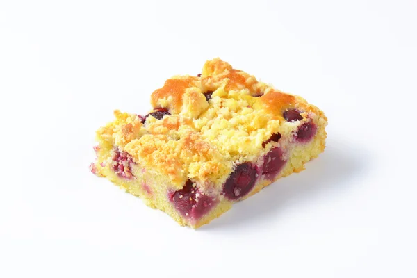 Cherry crumb cake — Stock Photo, Image