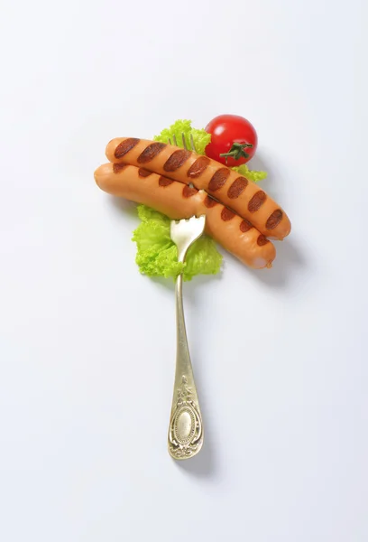 烤的维也纳香肠 — 图库照片