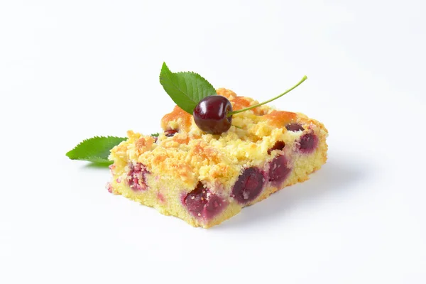 Cherry crumb dort — Stock fotografie