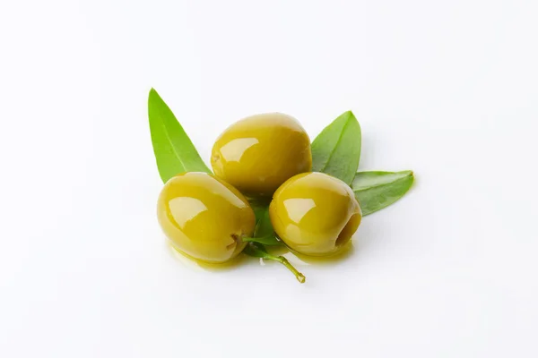 Zielonych oliwek bez pestek — Zdjęcie stockowe