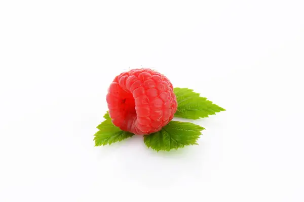 Fresh raspberry on white background — Stock Photo, Image