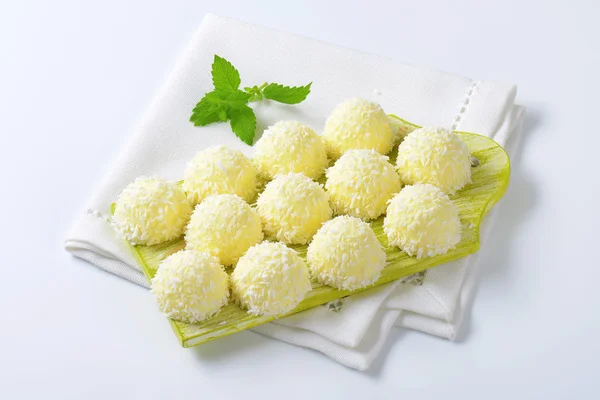 White Chocolate Coconut Truffles