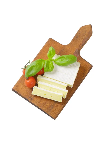 Soft cheese with thin white rind — Stock Photo, Image