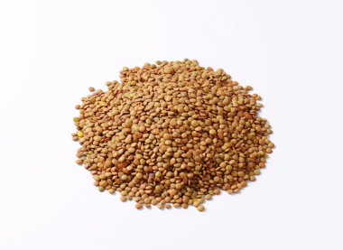 Kahverengi mercimek yığını