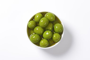 Green olives in oil
